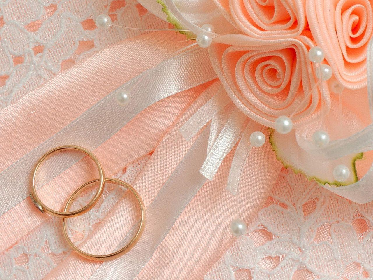 Rings wedding flowers Wallpaper