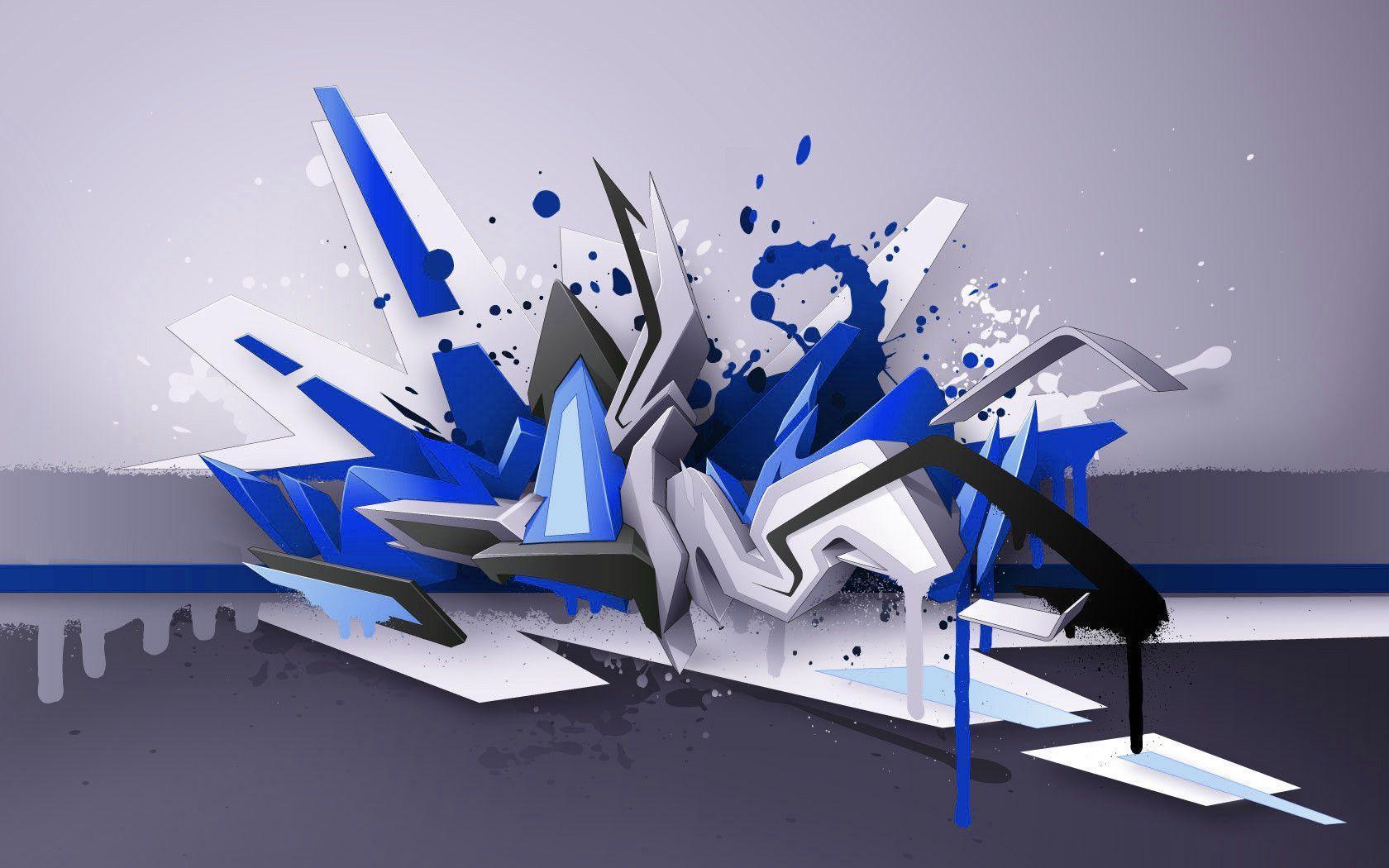 3D Graffiti Wallpaper 1680x1050