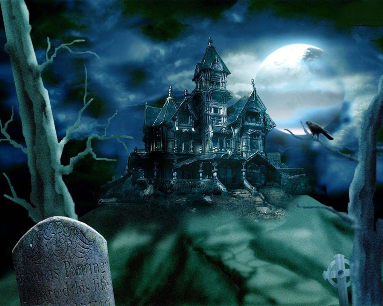 Halloween Graveyard Wallpaper HD