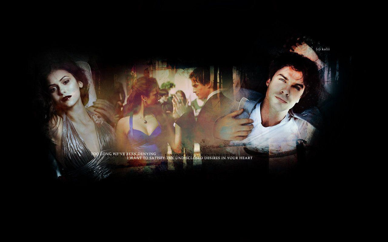 Damon & Elena & Elena Wallpaper