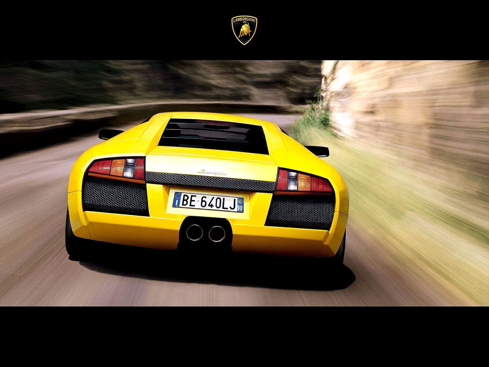 Yellow Lamborghini Murcielago Wallpaper