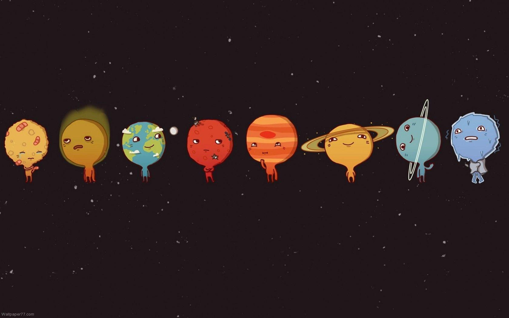 solar system, 1680x1050 pixels, Wallpaper tagged Cute, Fun