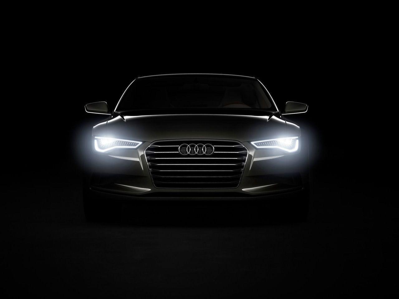 Concept front lights black background 4 1280x960 wallpaper. Auto
