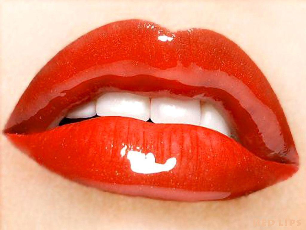 Red Lips, Desktop and mobile wallpaper