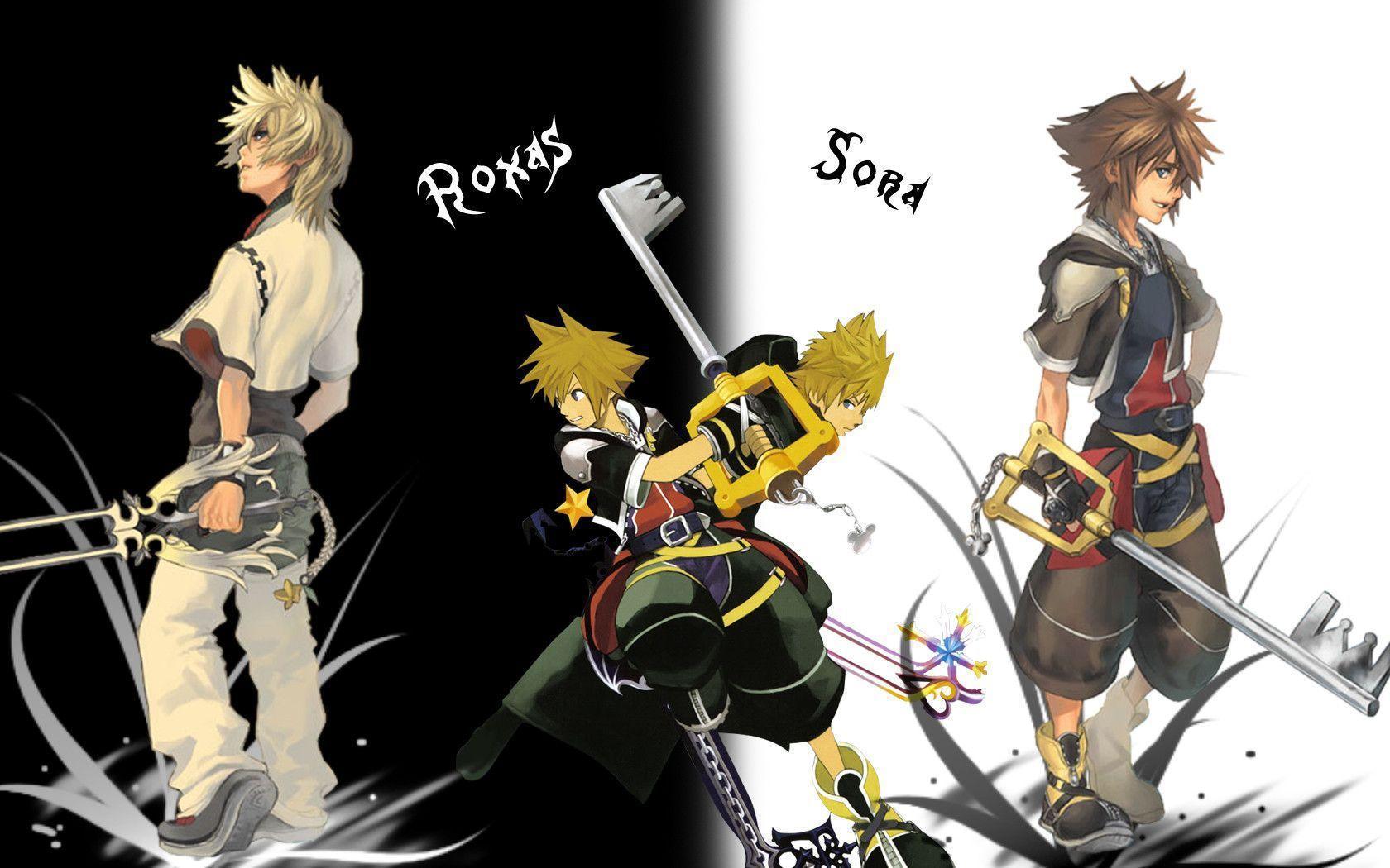 Kingdom Hearts Sora And Roxas Wallpapers.