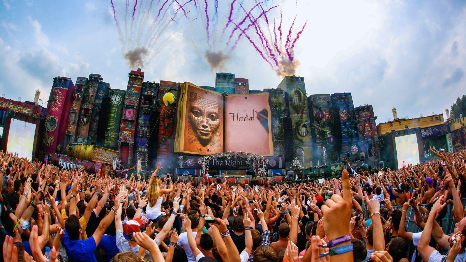 Tomorrowland 2015 Laser Show HD Wallpaper