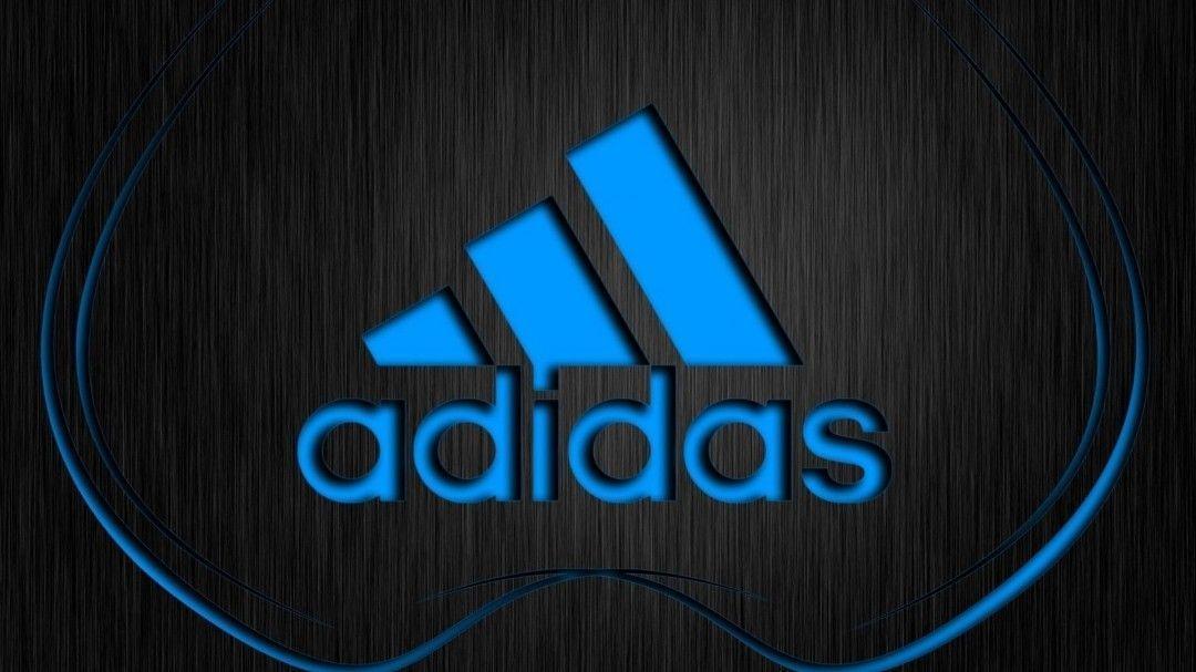 Adidas Brand Logo Blue Design Background HD Wa Wallpaper