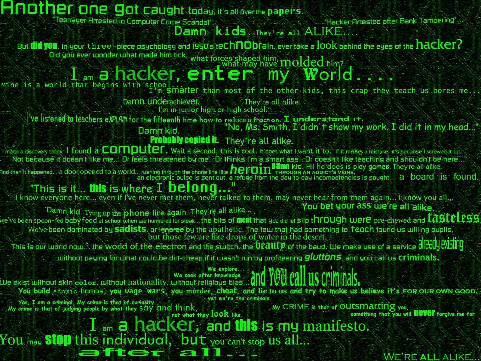 Hacker Green HD Cool Best Funny HD Wallpaper Background Image