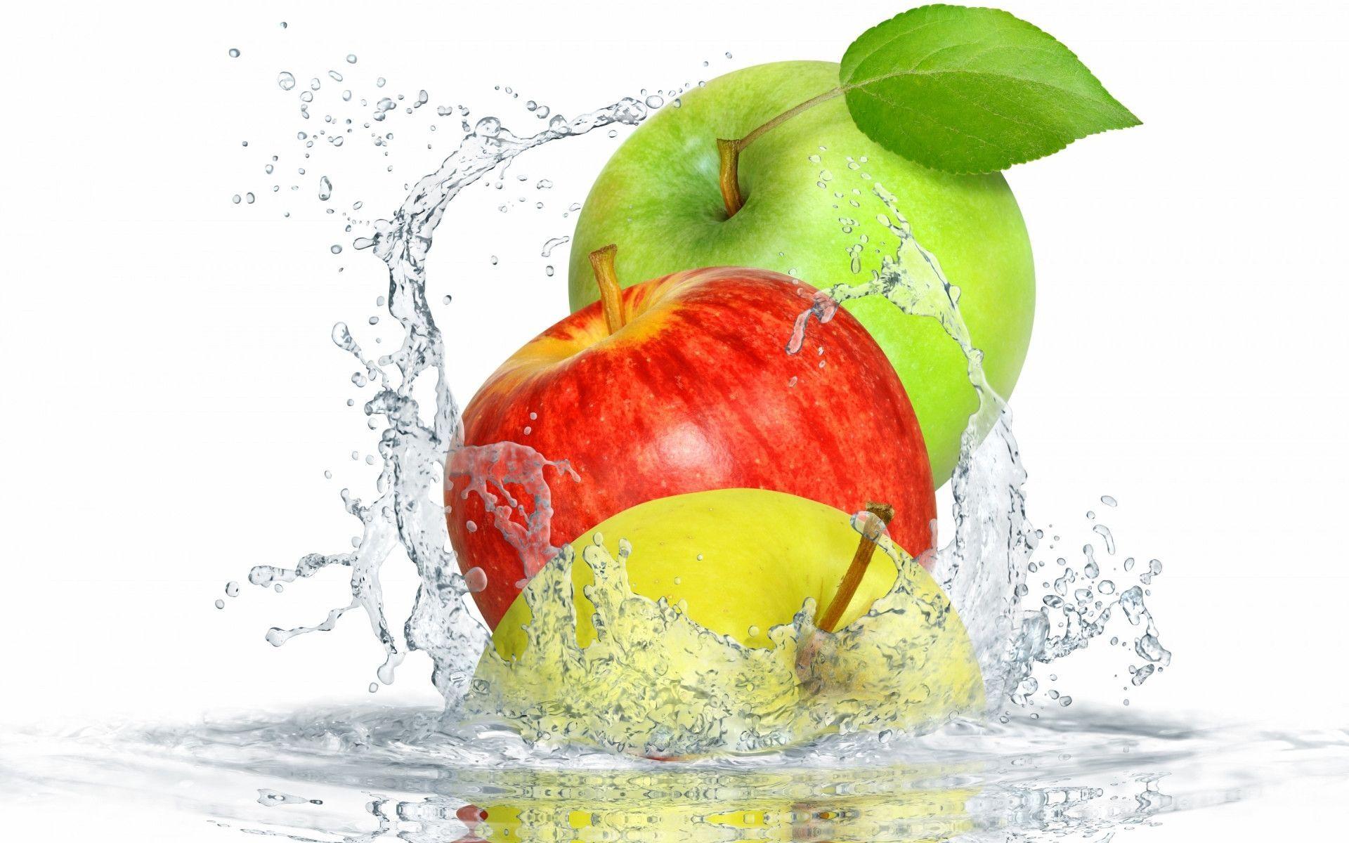 Fresh Healthy Apples widescreen wallpaper. Wide