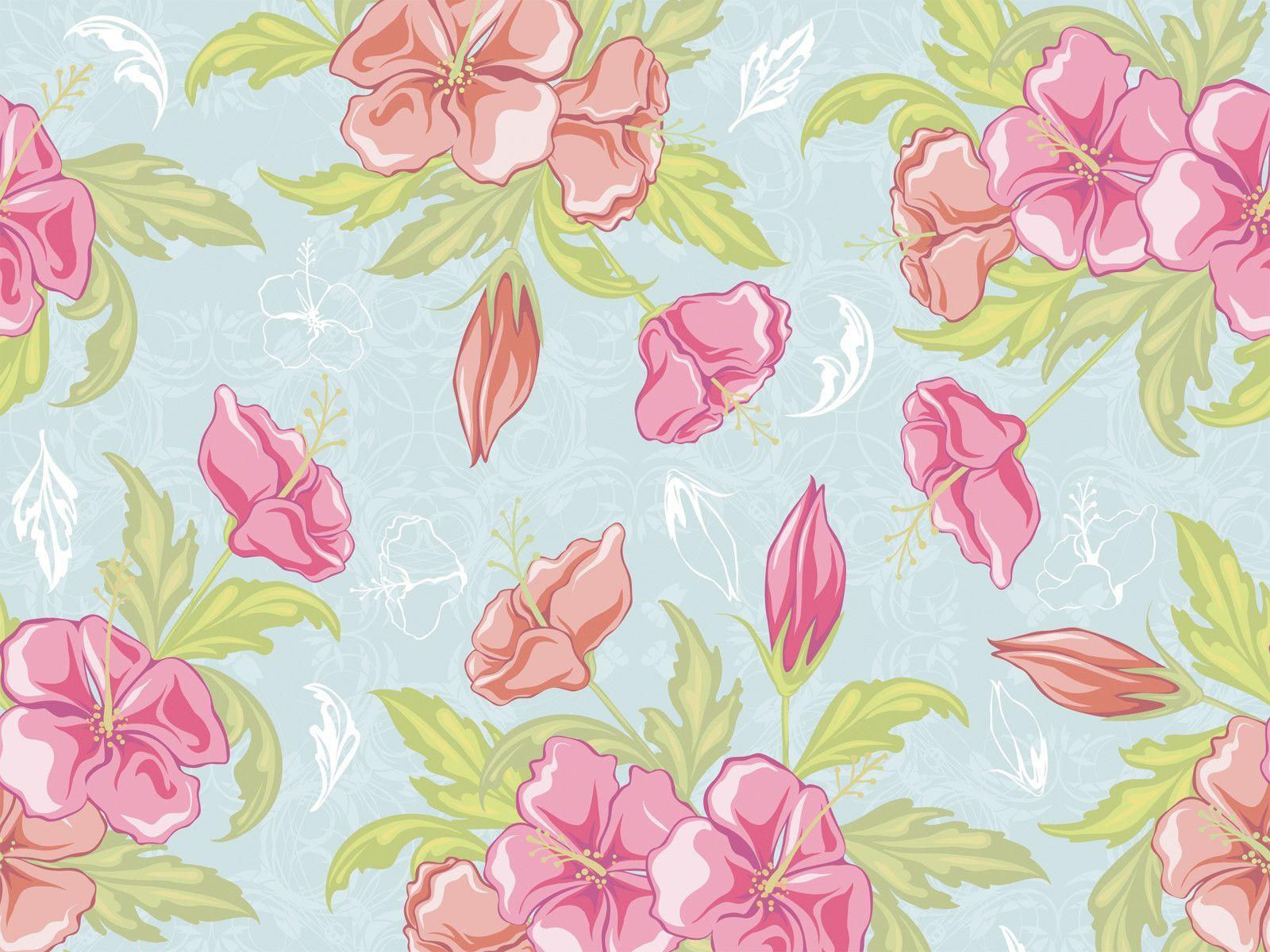 background wallpaper flowers vintage