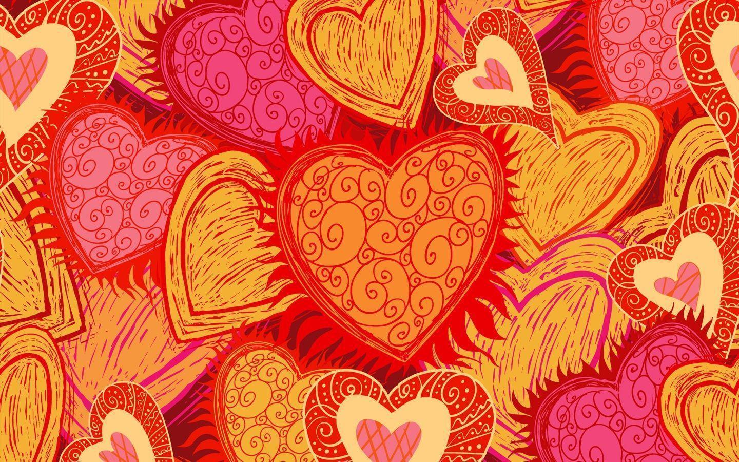 Red Love heart background Wallpaperx900 resolution