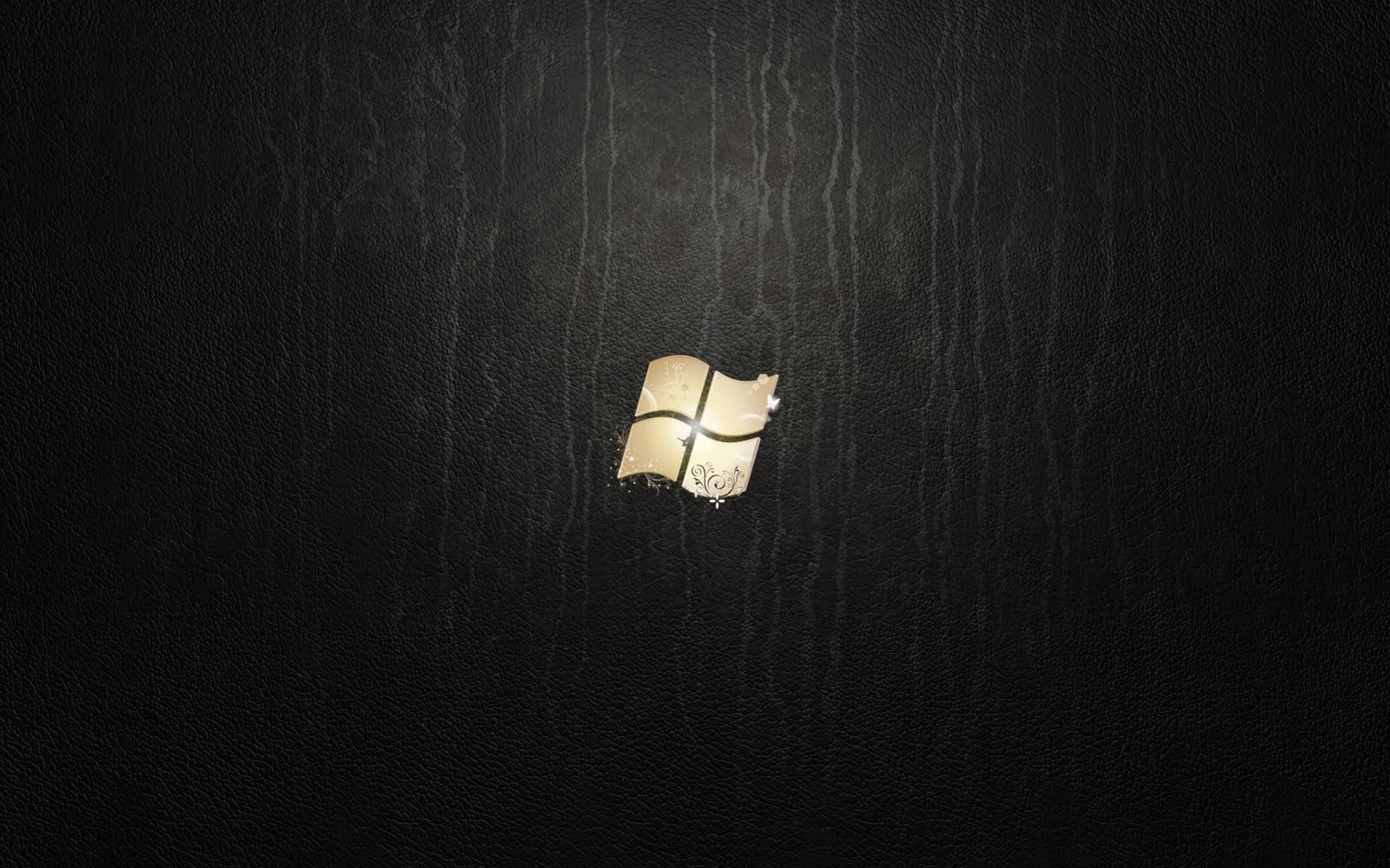 Windows Logo On Black Wood in Logos