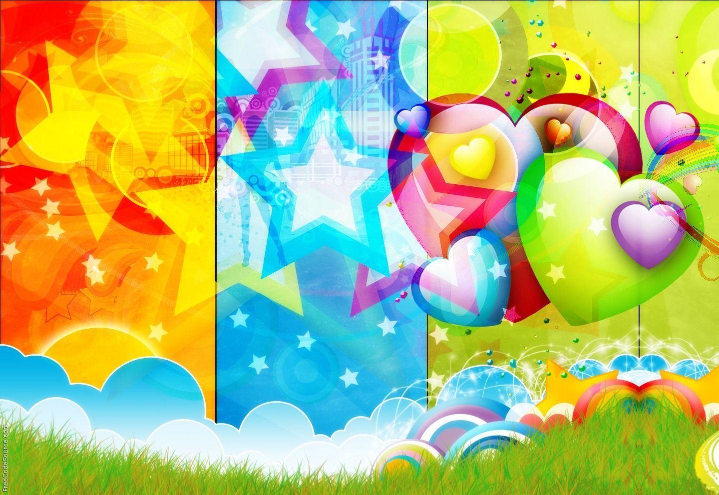 Colorful Collage Formspring Background, Colorful Collage