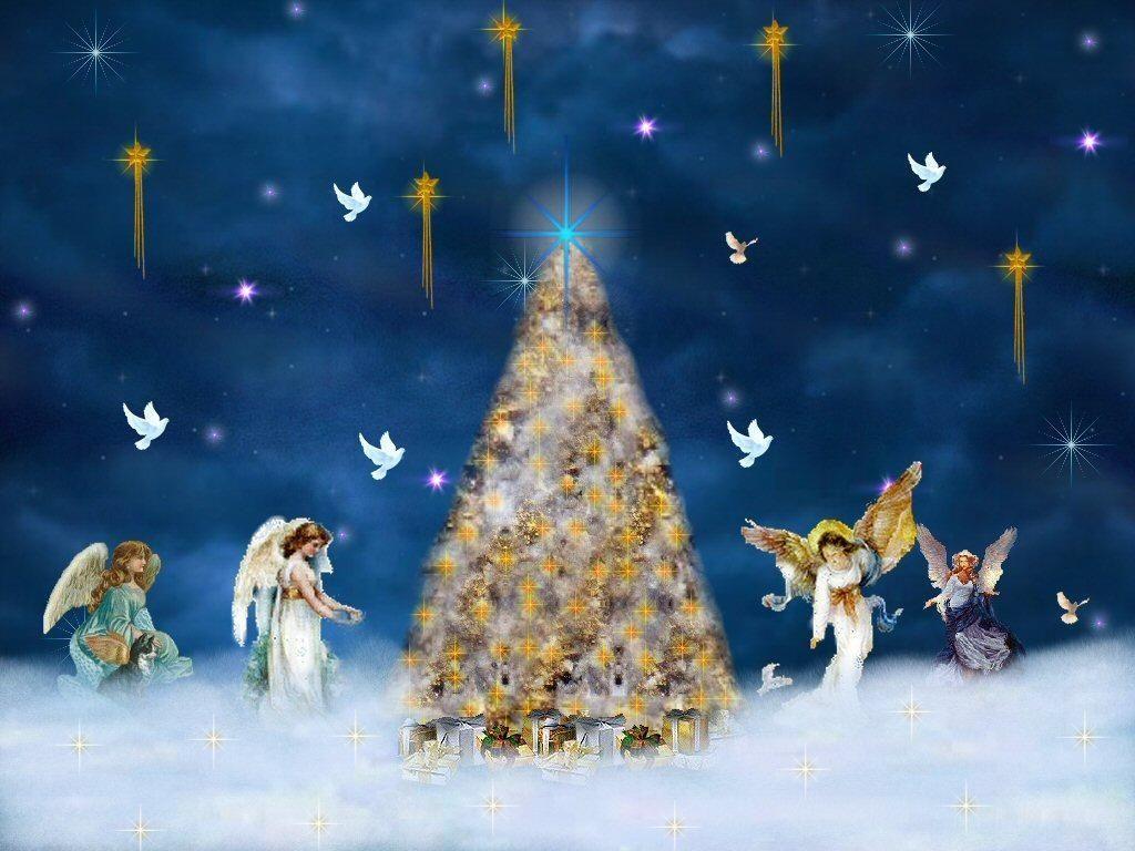 Pix For > Christmas Angel Wallpaper