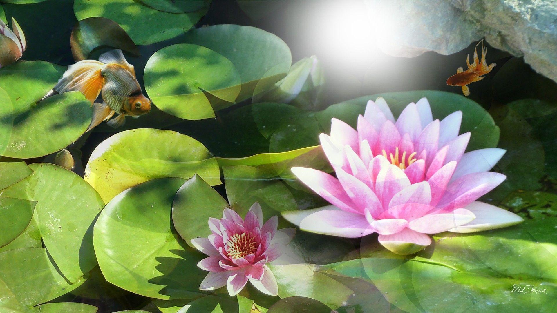 Water Lilies Desktop Wallpaper 1945