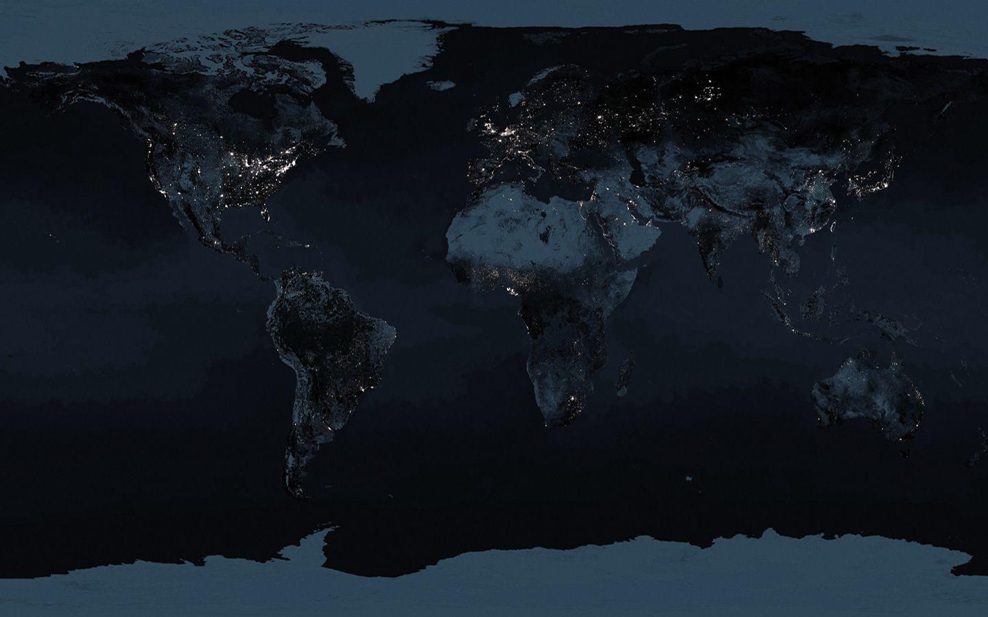 Download Earth Map Wallpaper 1440x900