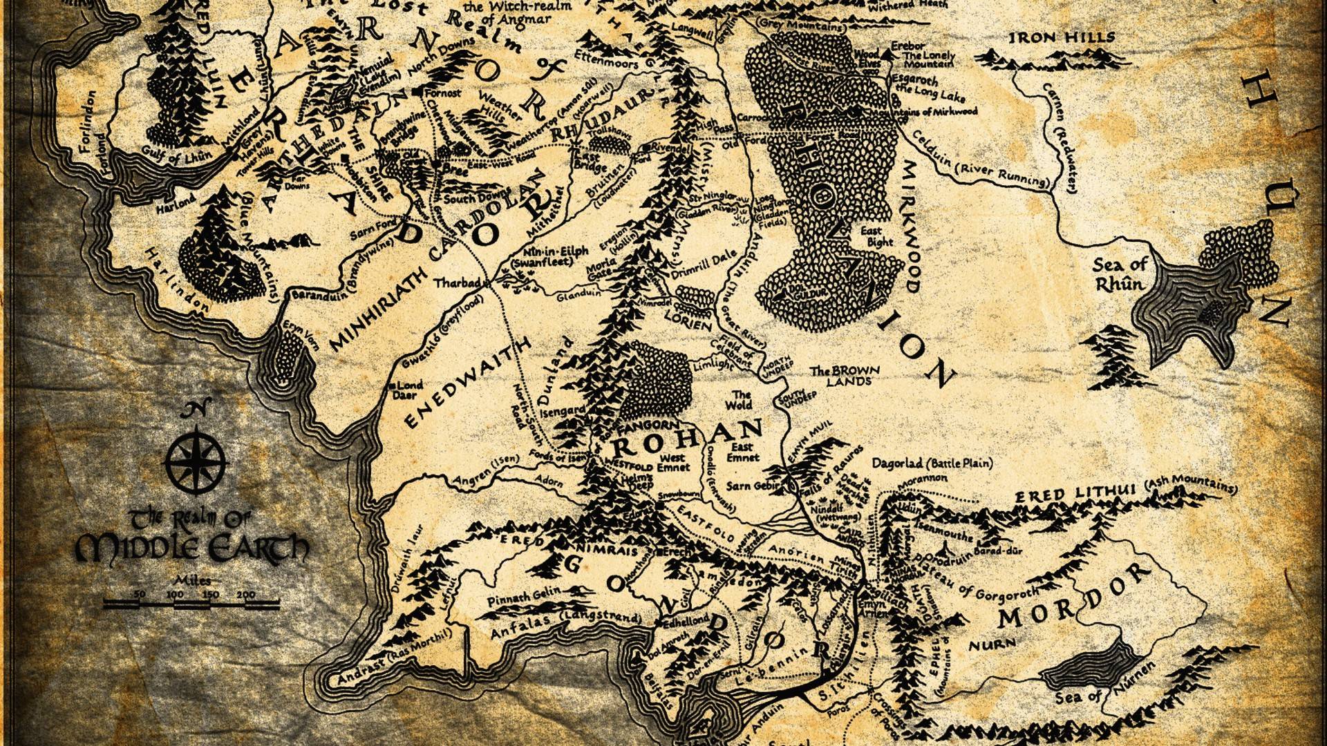 map of middle earth angband