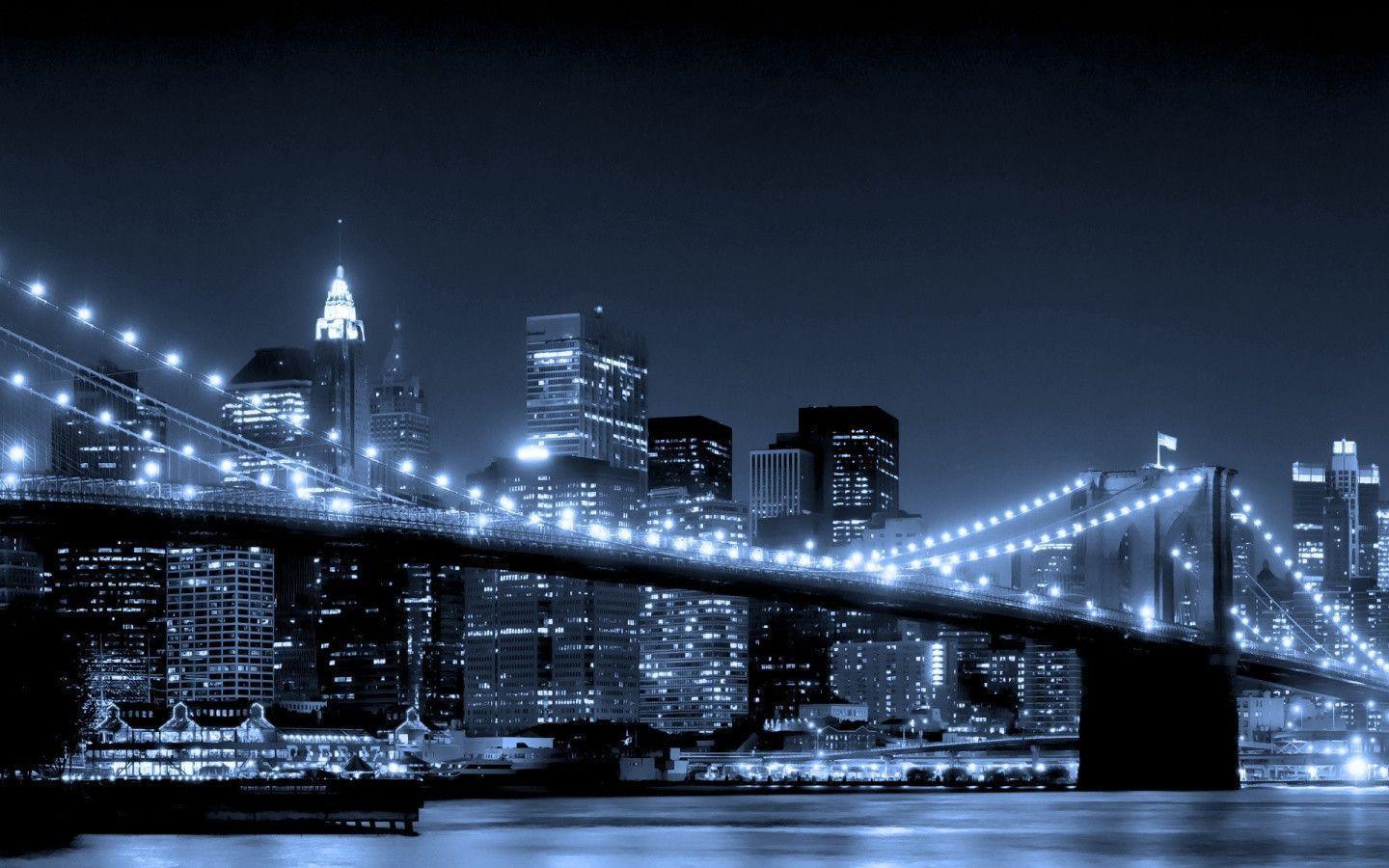 Brooklyn Bridge, New York City, USA desktop wallpaper