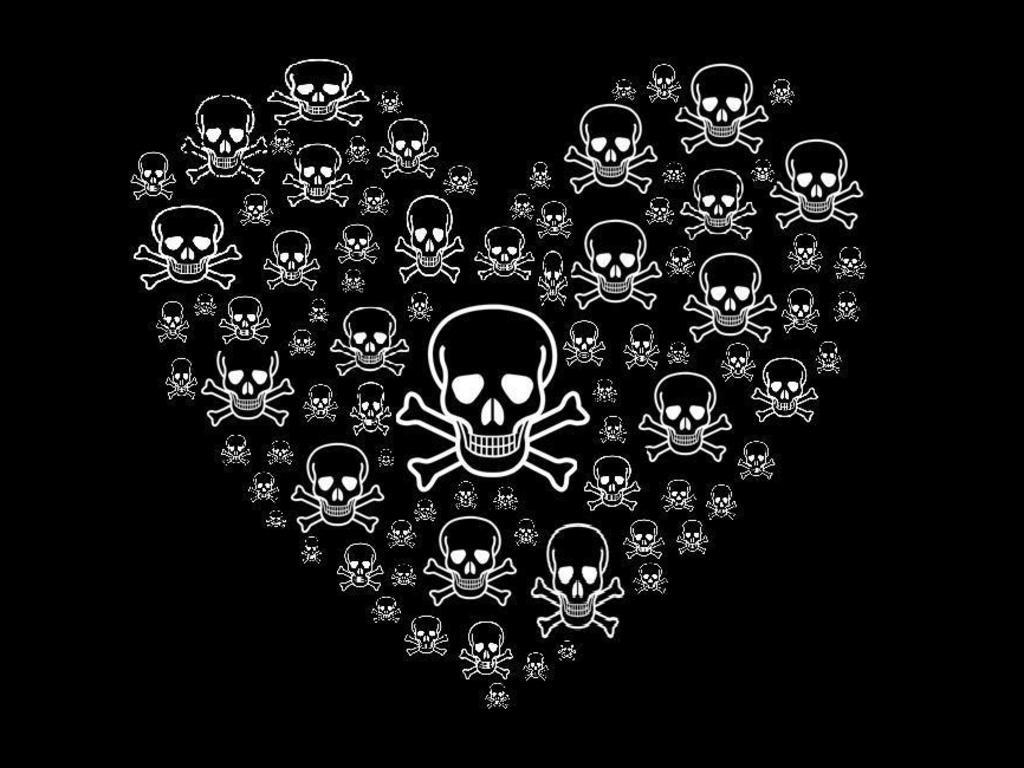Picture Of Skulls And Hearts 3980 Download Free HD Desktop