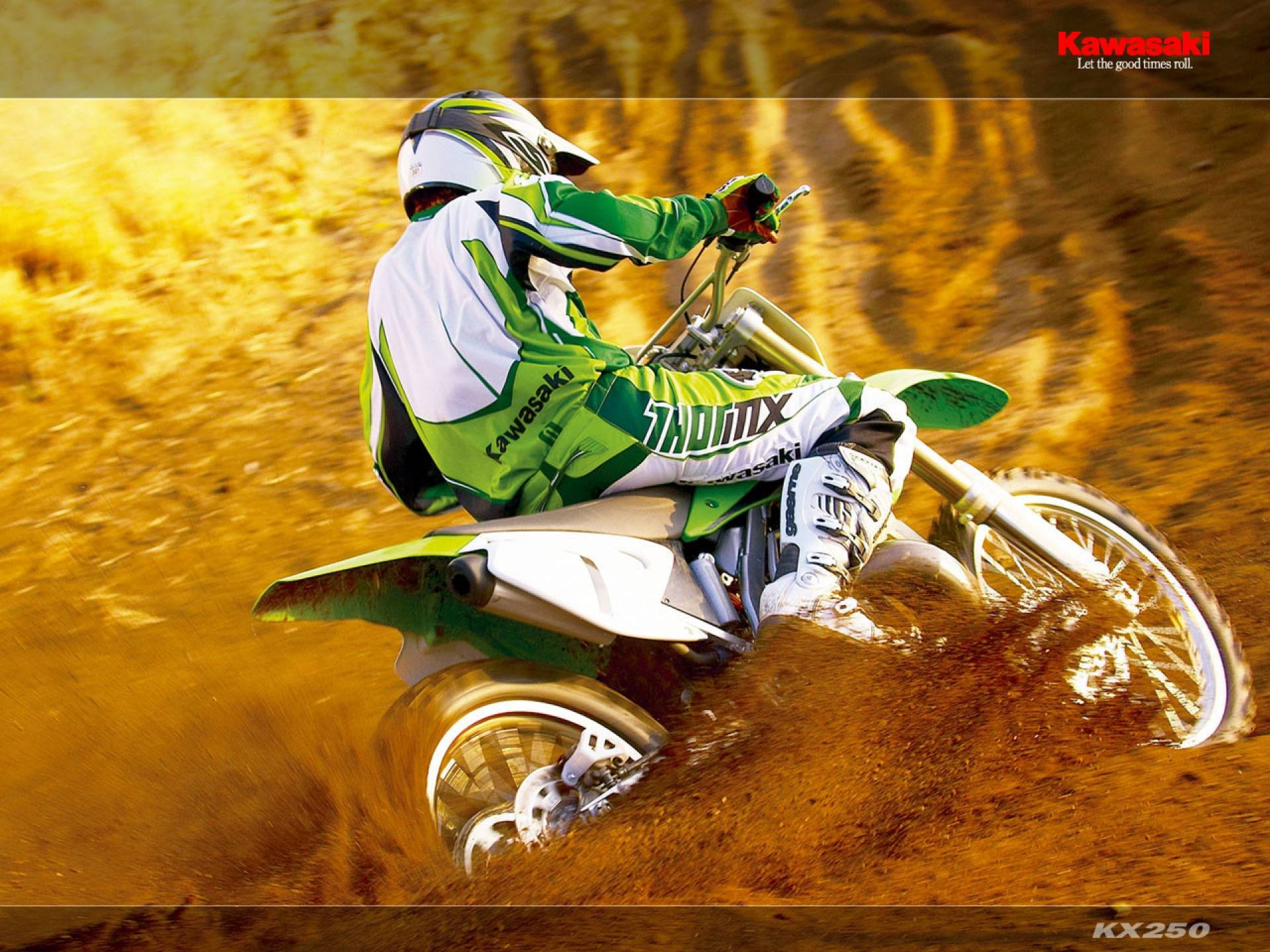 Motorcycles kawasaki kx 250 motocross bike free desktop Wallpaper