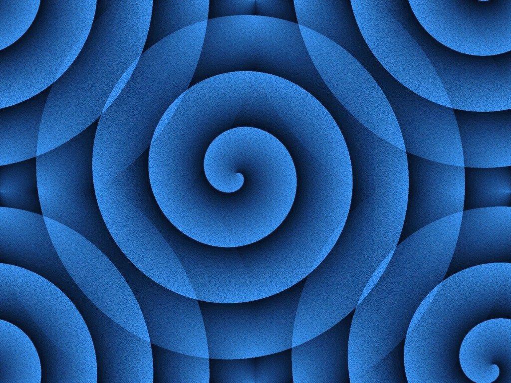 Blue Pattern Swirl Cir Wallpaper 1024x768 px Free Download