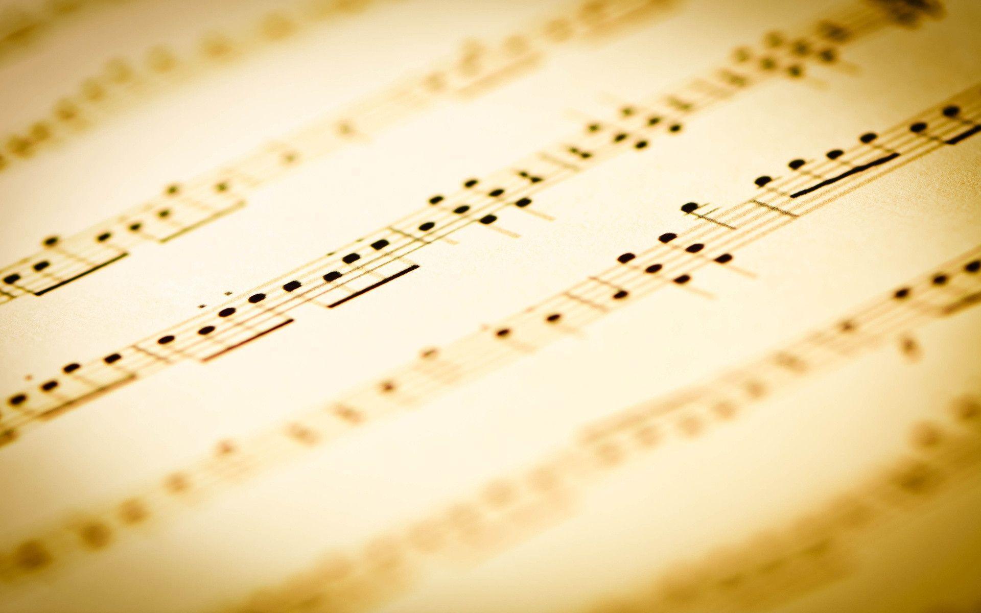 music notes wallpaper widescreen