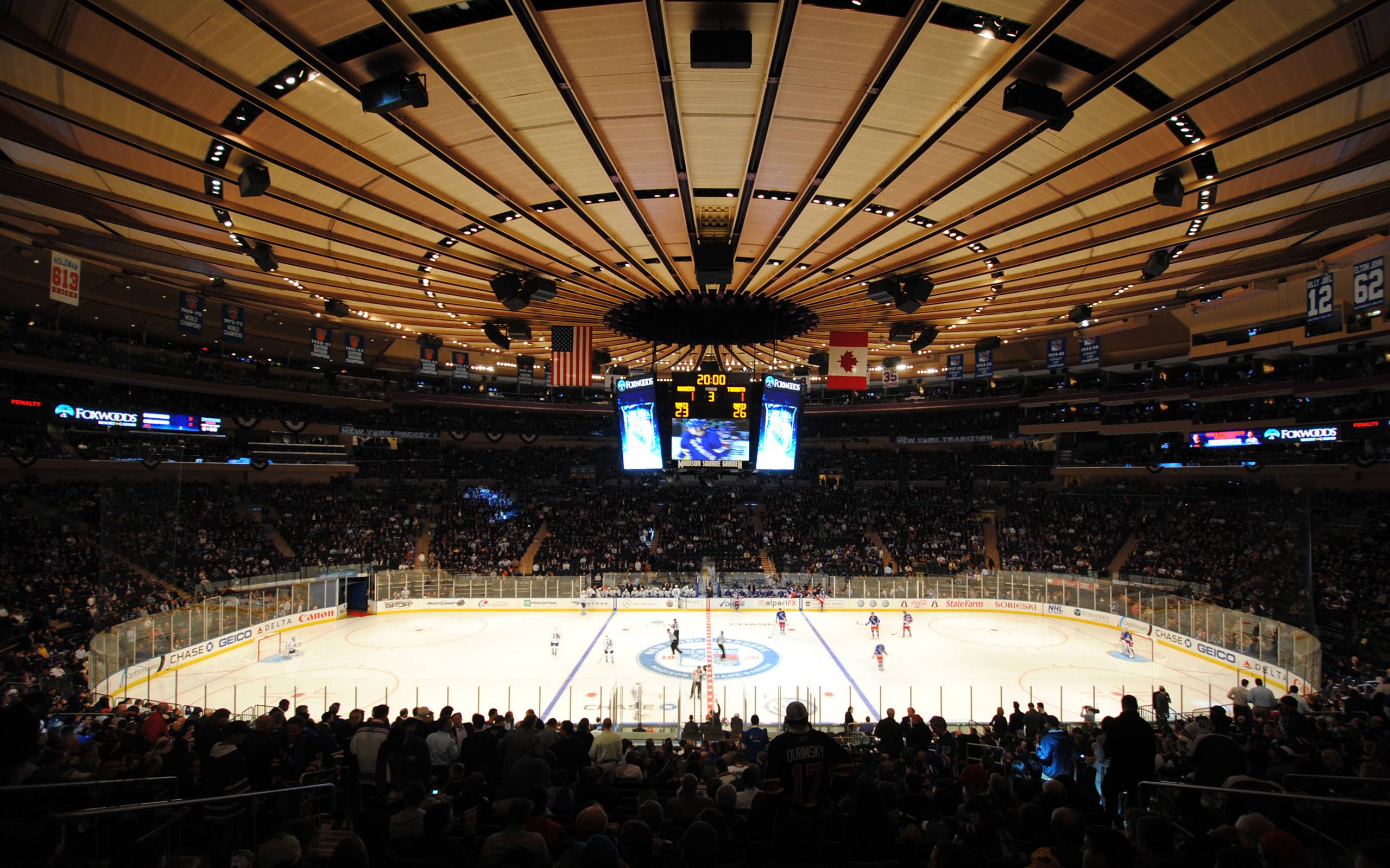 New York Madison Square Garden Hockey wallpaper