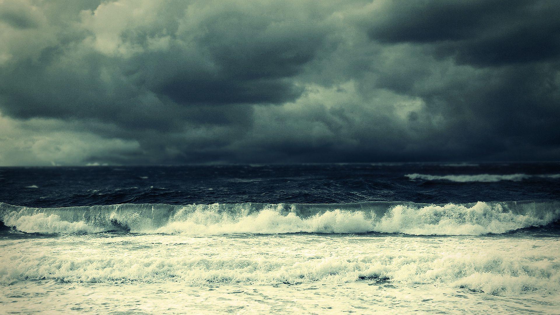 Download Stormy Ocean Wallpaper 1920x1080
