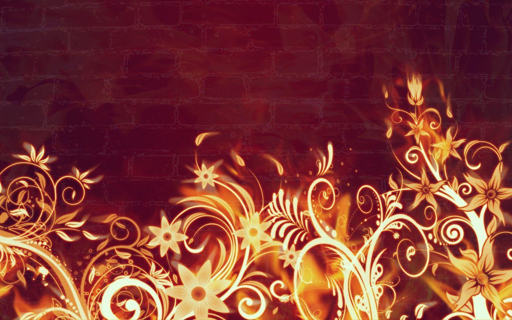Fire Flower Wallpaper