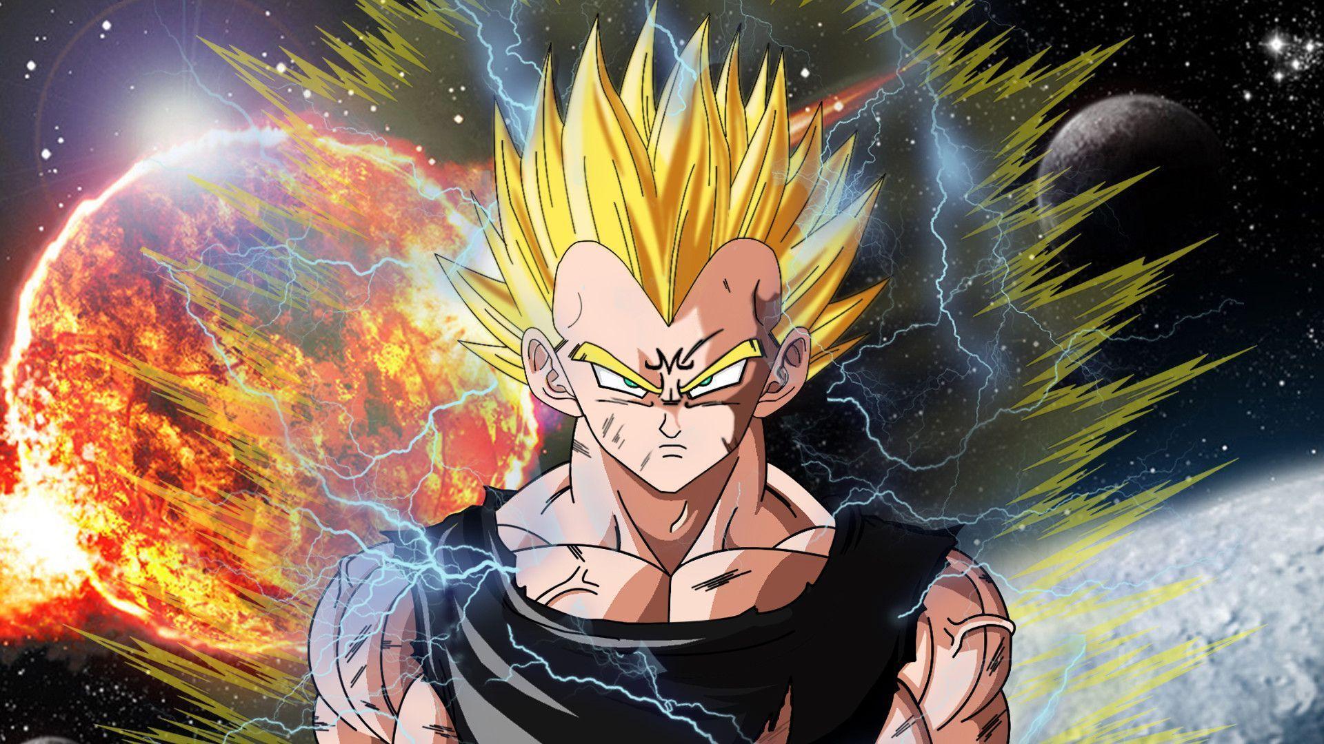 majin vegeta wallpaper 3d