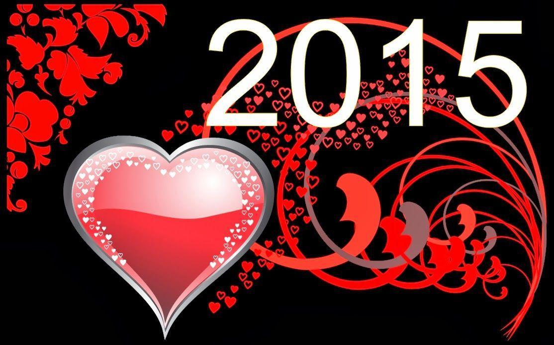 3D love wallpaper new year 2015. New Year Wallpaper