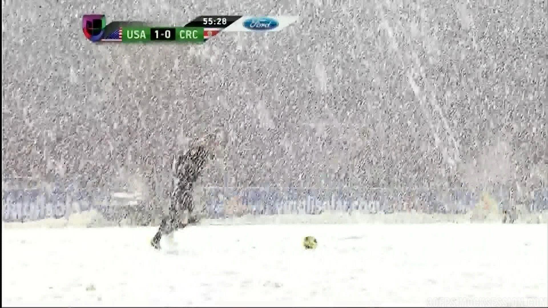 Snow At The USMNT Qualifier