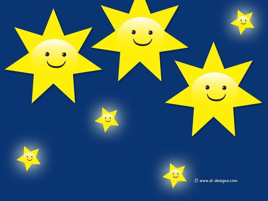 Free Smiley wallpaper- Smiley Stars
