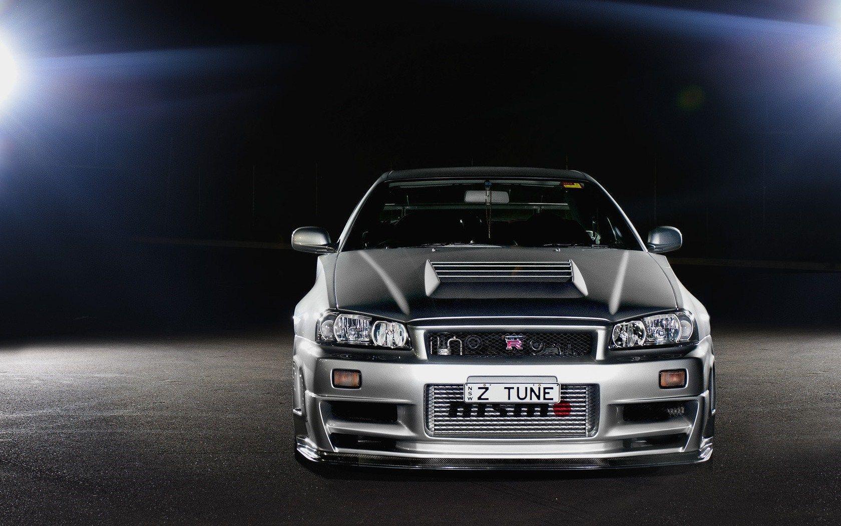 Nissan Skyline R34 Front Car Tuning HD Wallpaper