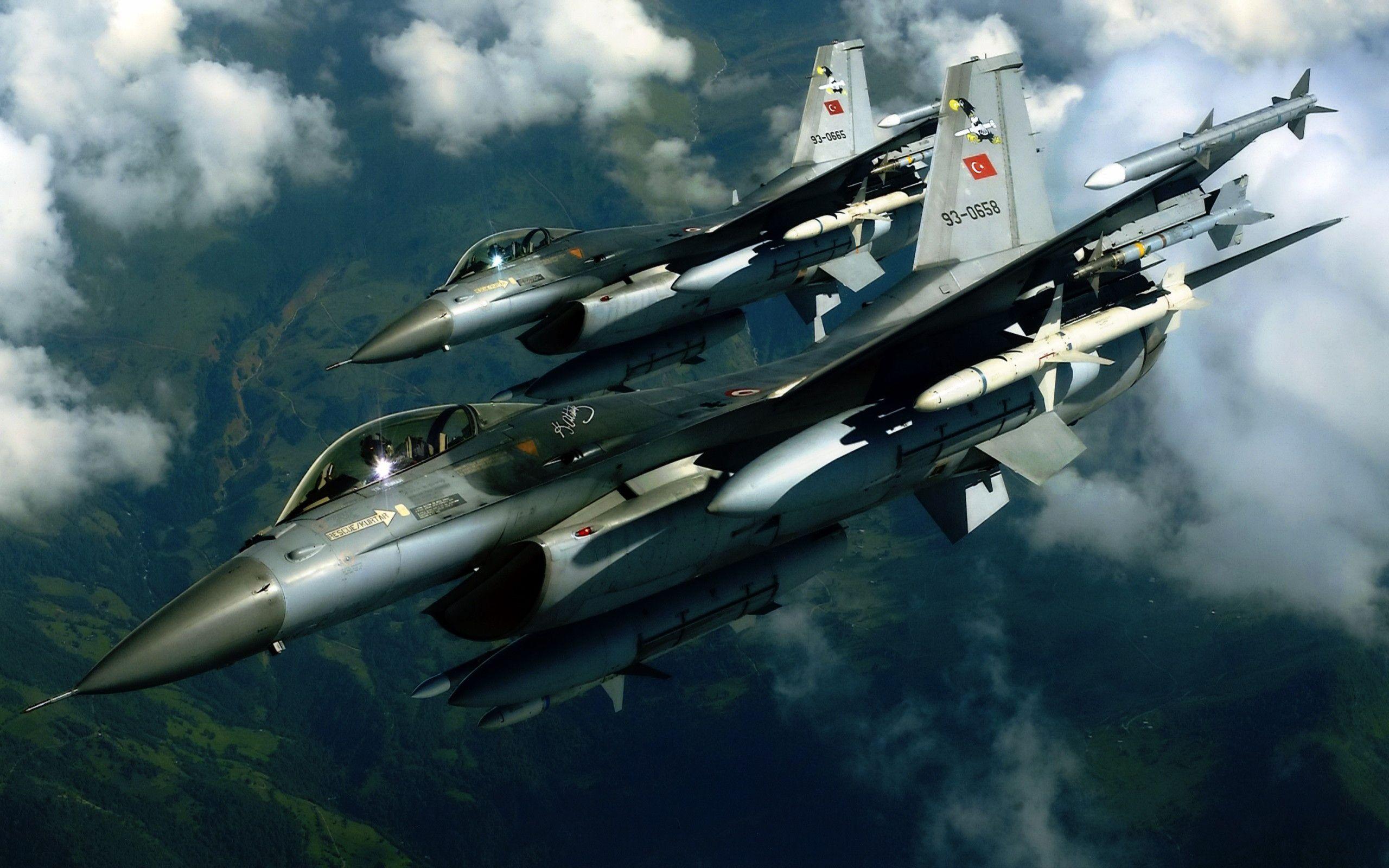 Turkish F16 Jet Fighter. Wallpaper for PC
