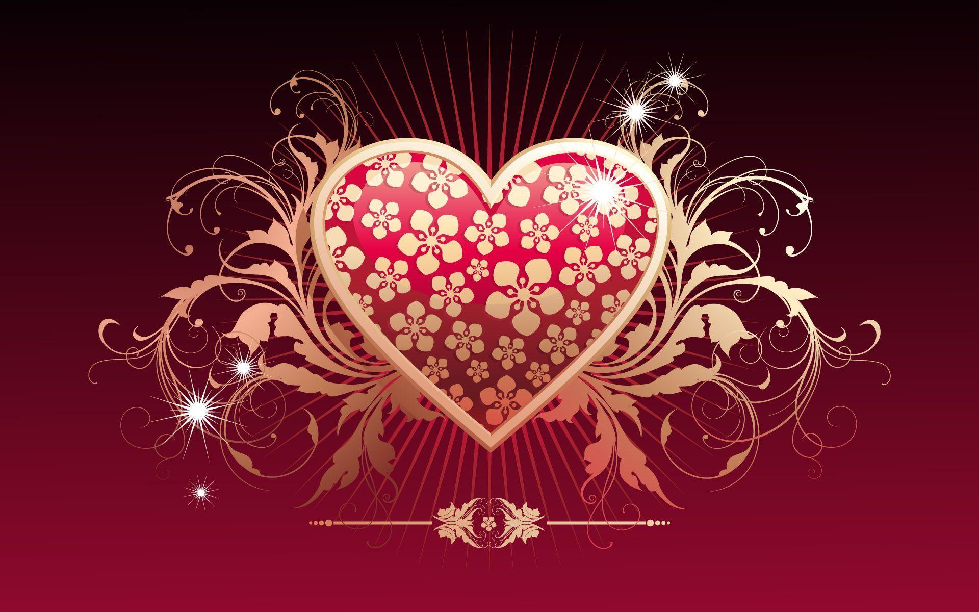 Abstract Love Heart Wallpaper