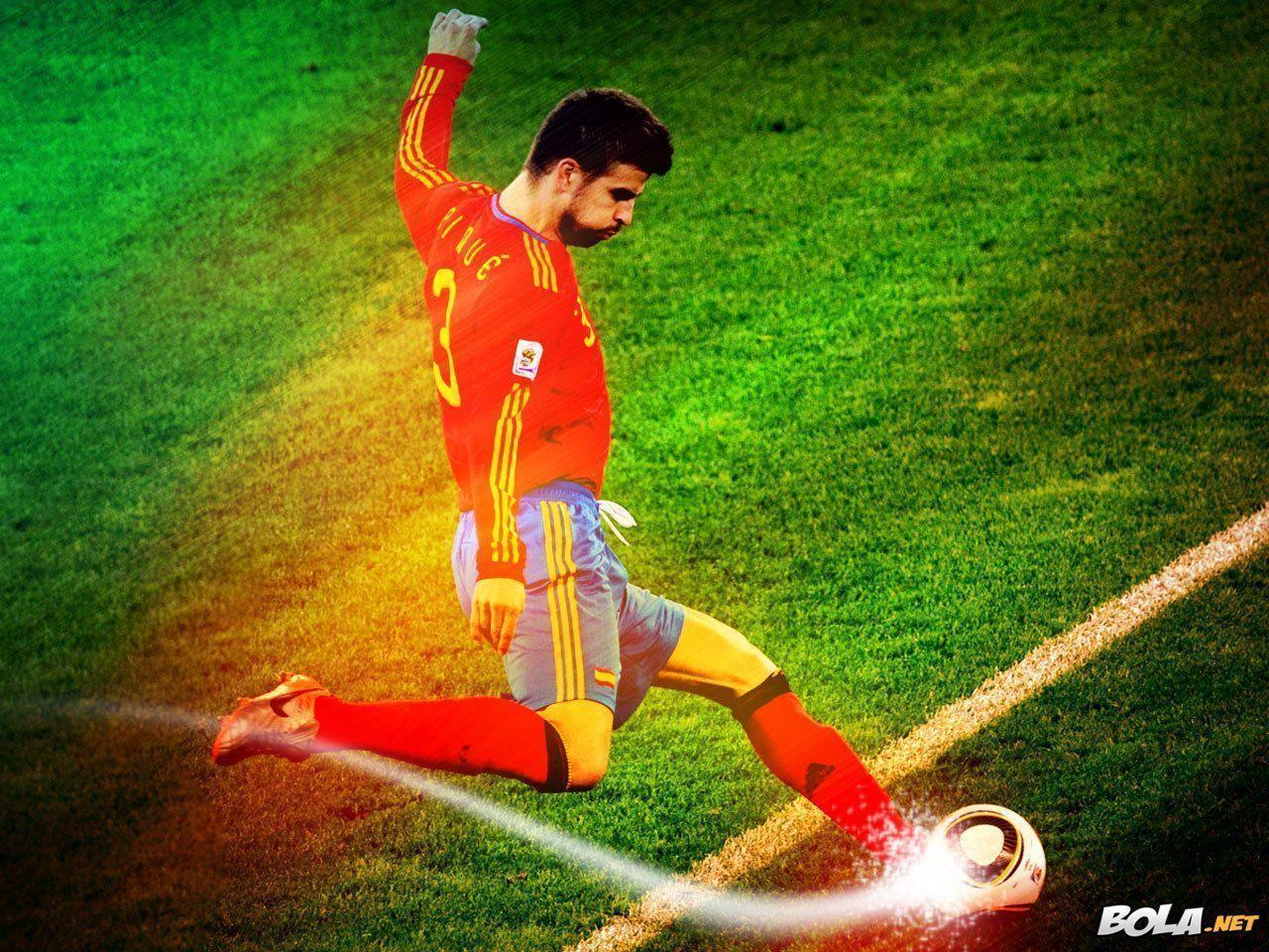 All Sports Superstars: Gerard Pique HD Wallpaper 2012