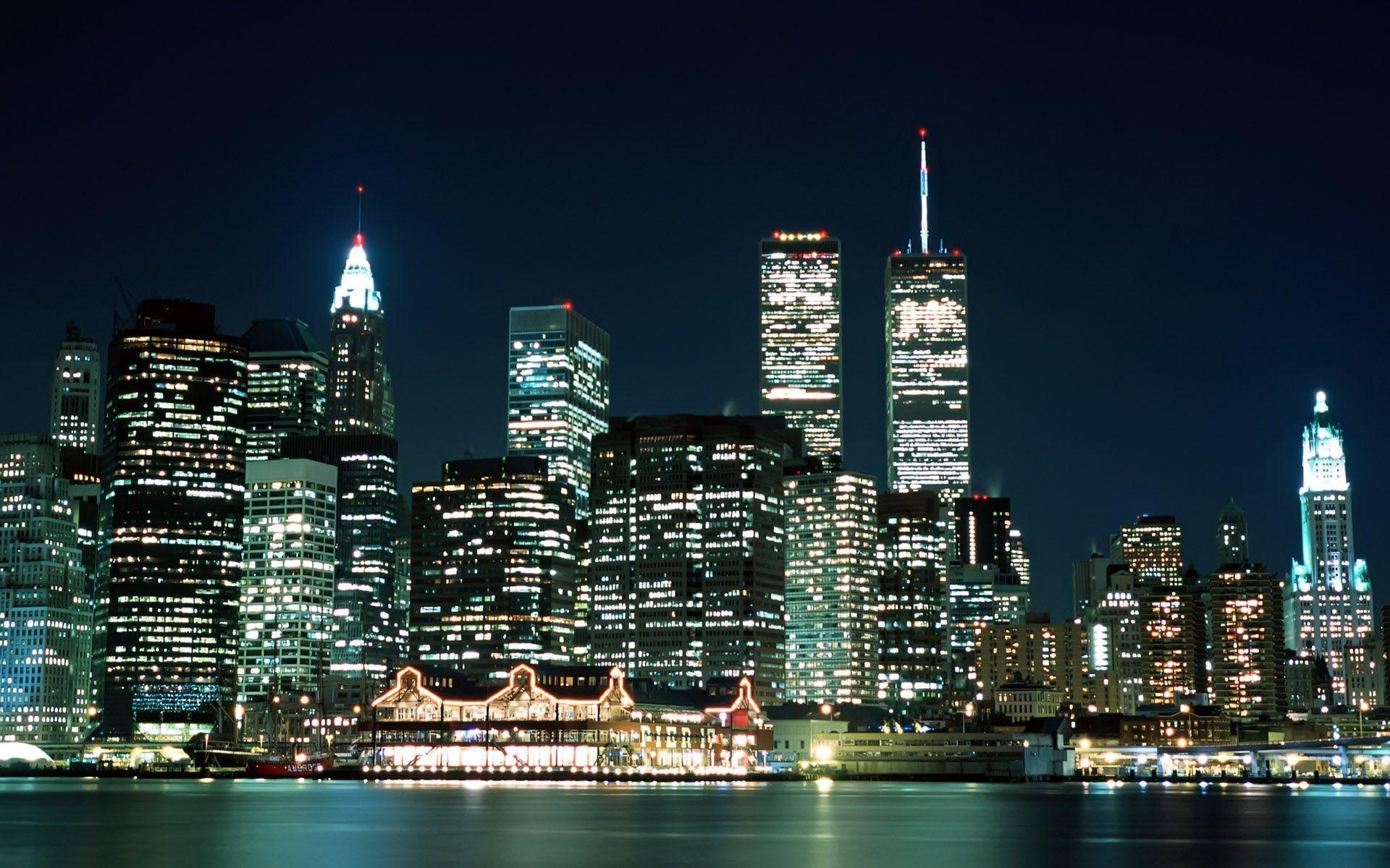 City lights / New York / USA wallpaper and image