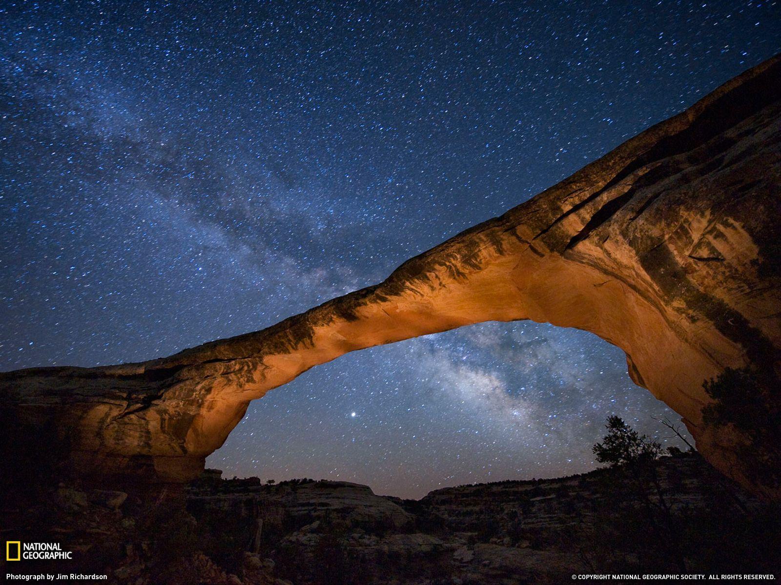 Starry Night Picture, Utah Wallpaper Geographic Photo