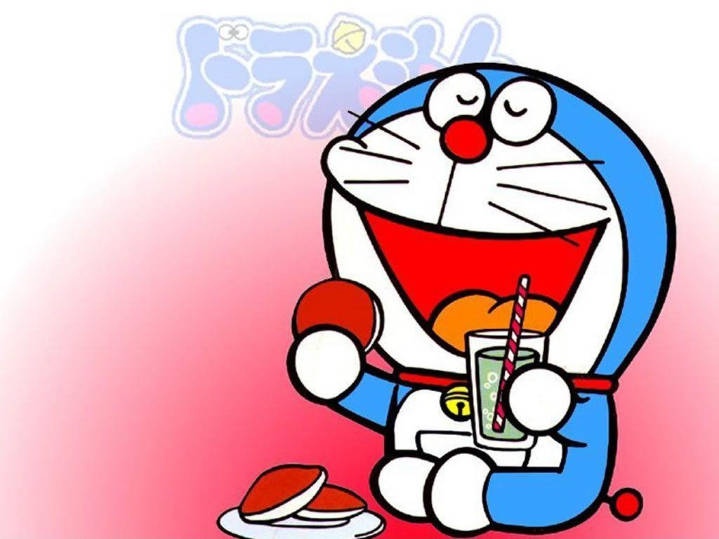 Gambar Wallpaper Doraemon  Warna  Pink Bakaninime