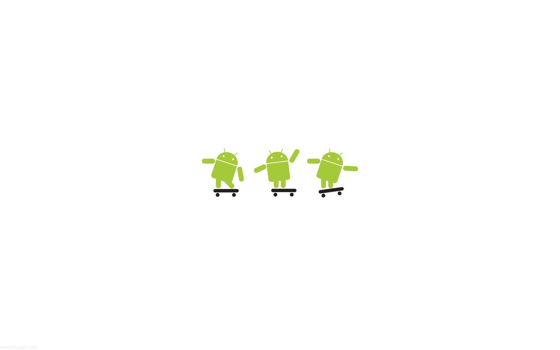 Android robot white HD Wallpaper