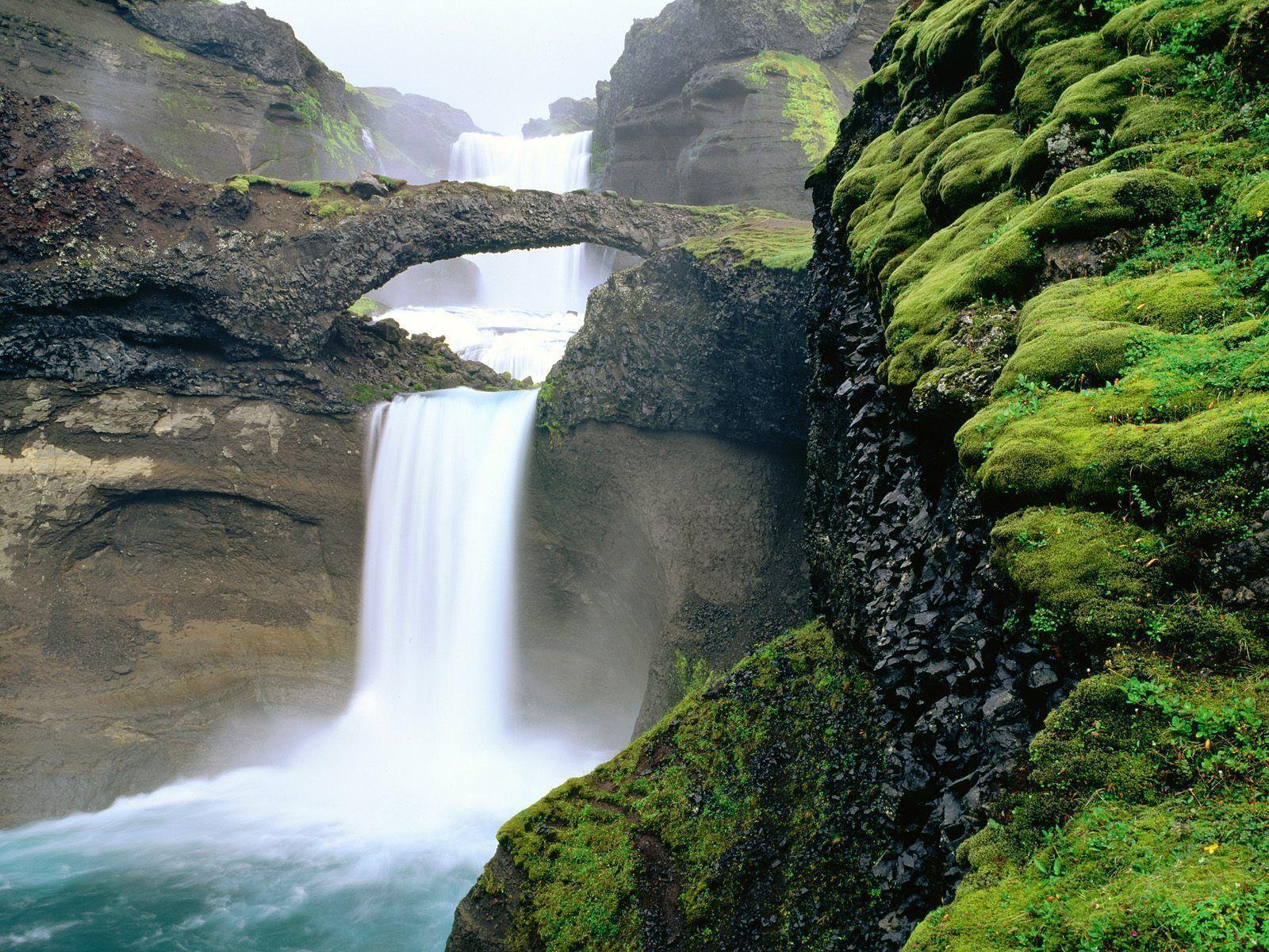Scenic Waterfall Iceland Wallpaper Wallpaper 78361