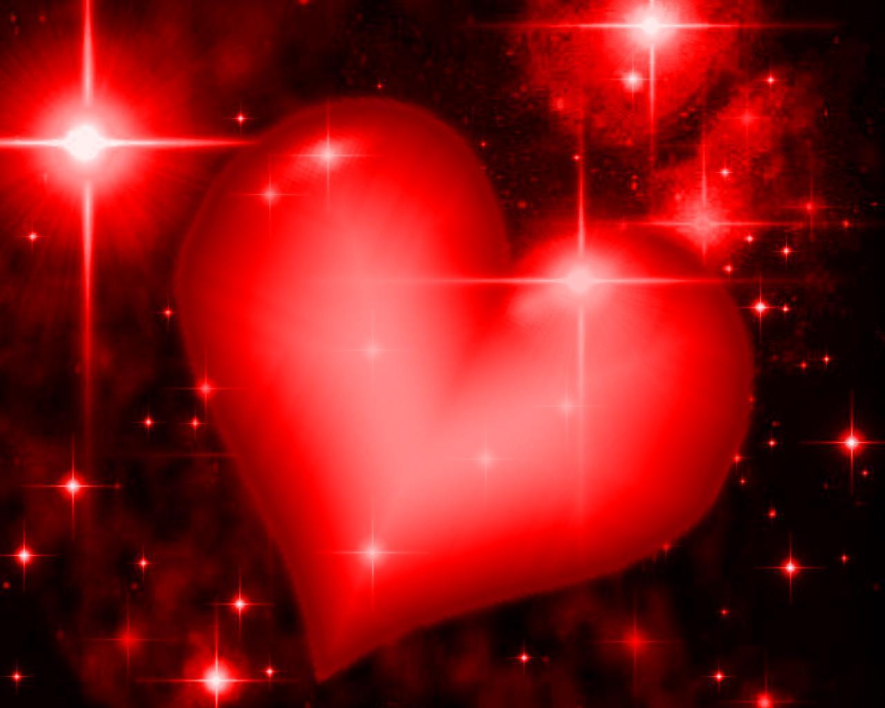 Cute Red Heart Background Image & Picture