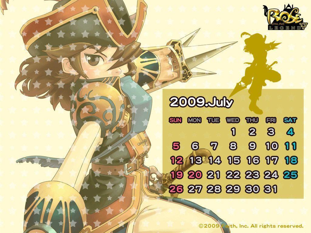 July calendar ROSE Online wallpaper 29 Online Photo