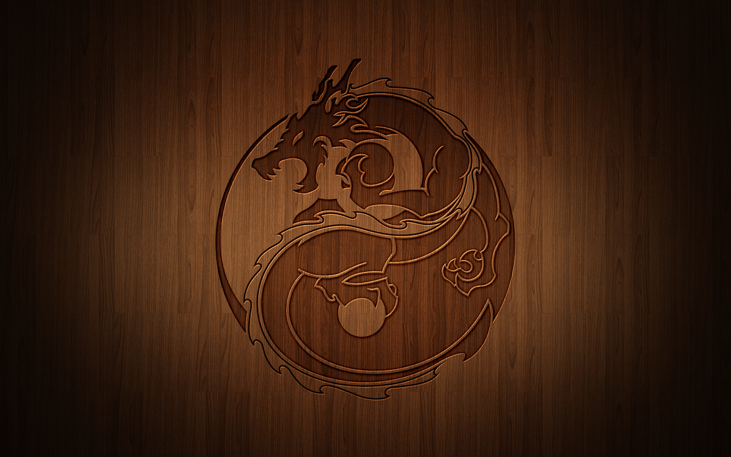 Yin Yang Dragon Wallpaper
