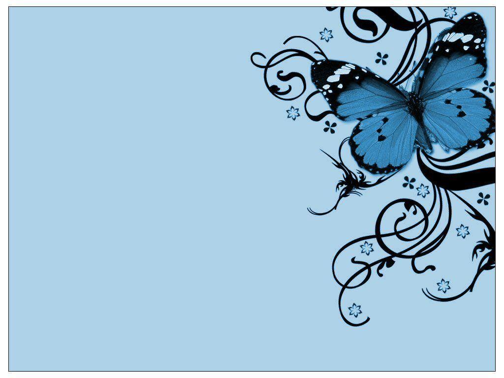 Butterfly Blue Free Widescreen Wallpaper 8152 Wallpaper