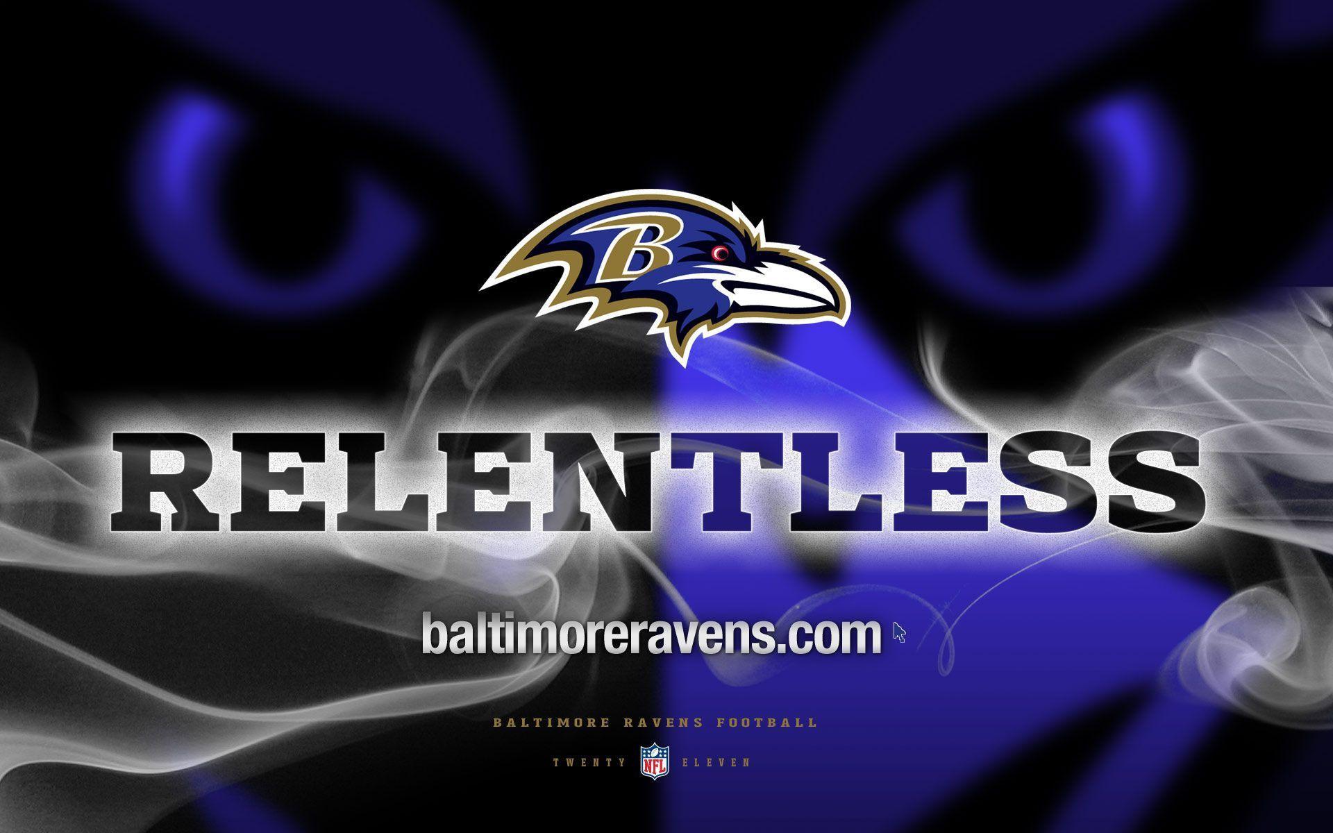 NFL Baltimore Ravens Relentless Logo 1920x1200 WIDE NFL