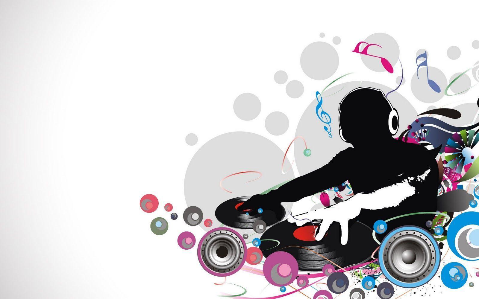 Abstract Colorful DJ Life Graphic Wallpaper. Abstract Graphic