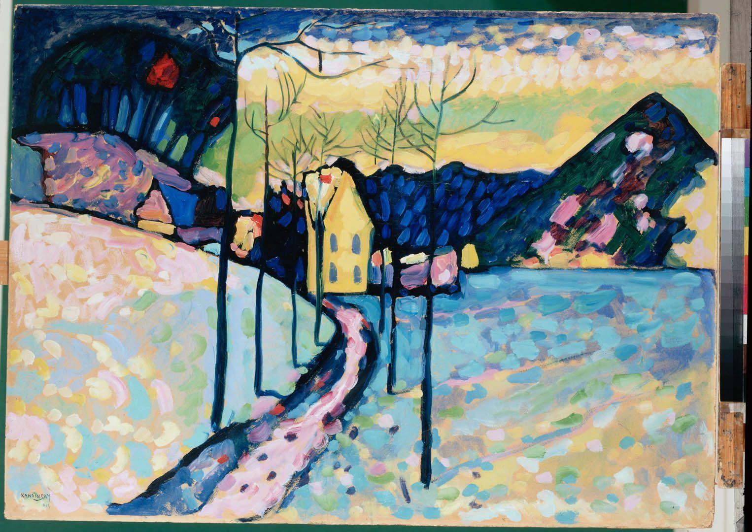 Winter Landscape Wassily Kandinsky Art Wallpaper