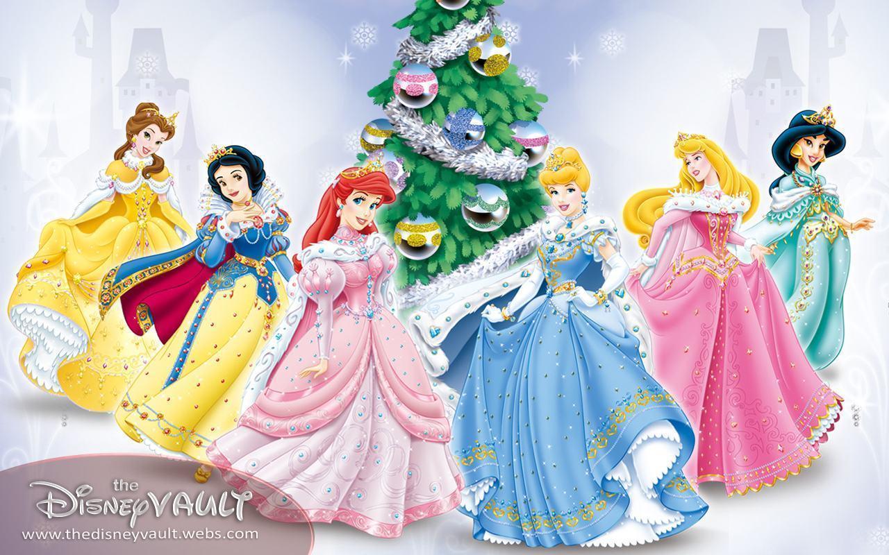 Xmas Disney Princess Wallpaper download wallpaper